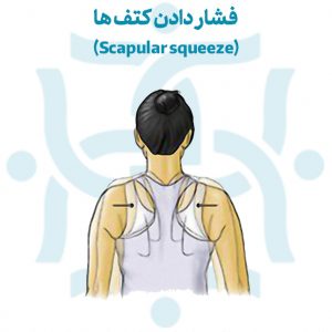 فشار دادن کتف ها برای تمرینات ورزشی در درمان سندرم خروجی قفسه سینه (دنده گردنی)
